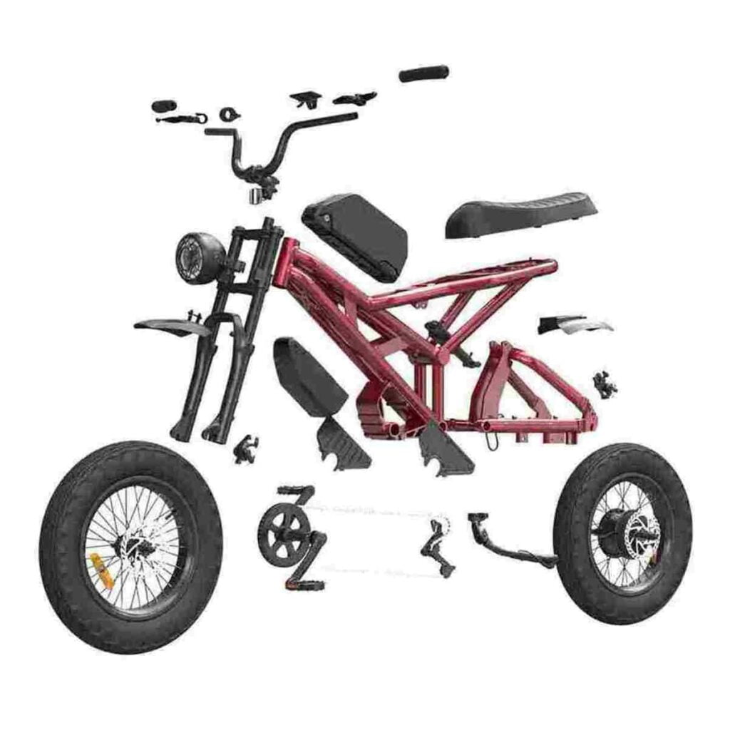 Scooter électrique pliant léger avec siège Rooder Congo